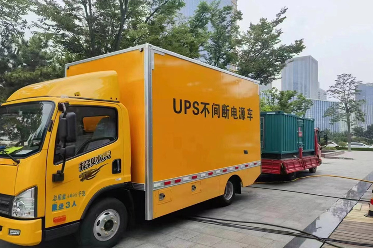 图木舒克发电机租赁施工现场
