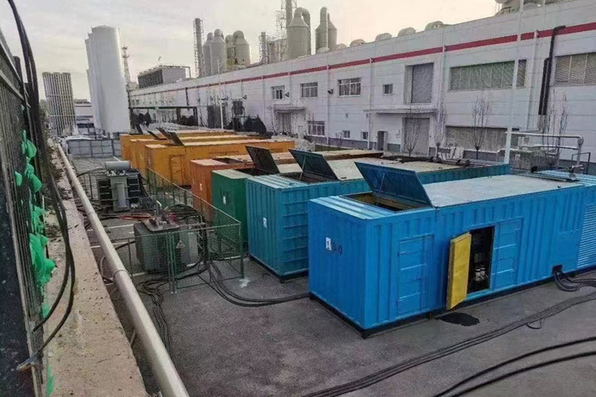 图木舒克发电机租赁施工现场